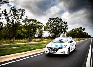Nissan Leaf participa de maratona na Europa
