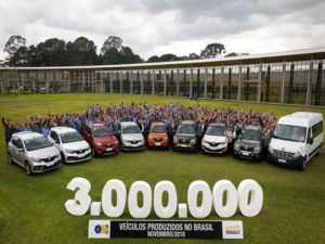 Renault atinge a marca de três milhões de veículos produzidos